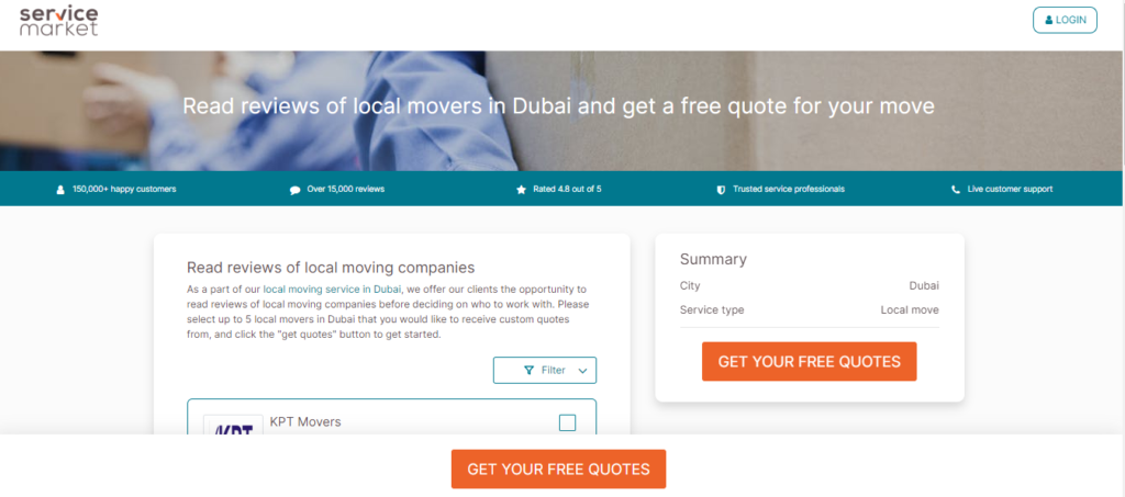 TOP 12 Movers and Packers in Dubai